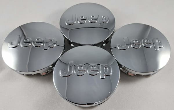 Jeep02 - 64MM 4-pakksenter dekker Jeep Silver one size