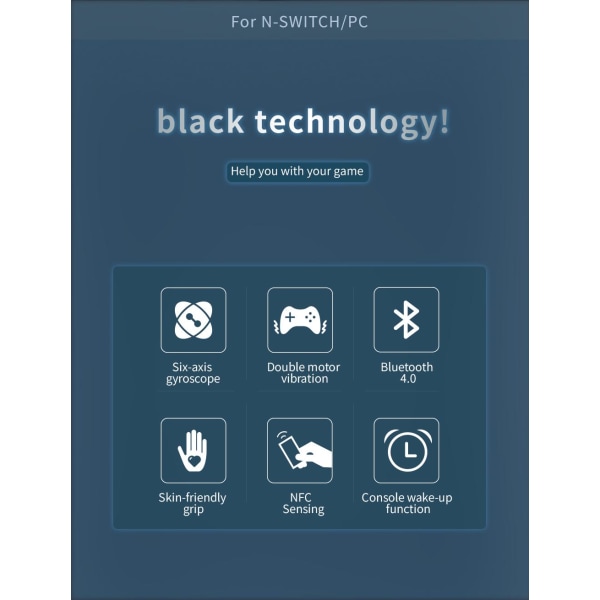 DOBE TNS-0118A käsiohjain Switch PC Black