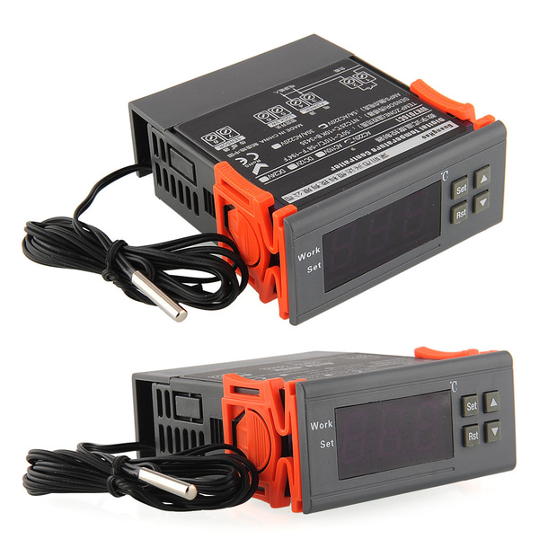 Temperaturregulator, PID-regulator 220V Black