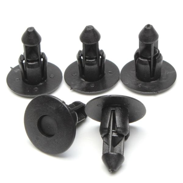 10X Universal plastclips passar bla Suzuki 09409-07308-5PK Svart