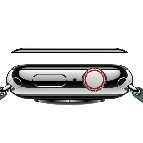 UV-lys herdet glass skjermbeskytter for Apple Watch 45mm Transparent
