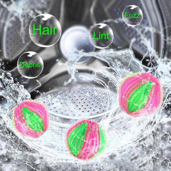 Hårtørrer, Vaskebolde til Vaskemaskine 6-Pak Green one size