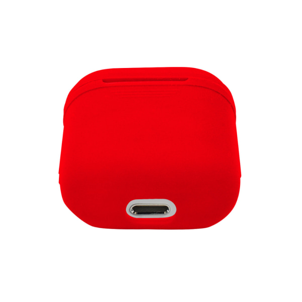 Silikone Cover Case til Apple Airpods / Airpods 2 - Rød Red