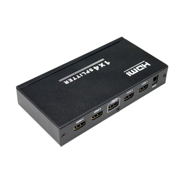 HDMI Splitter 1x4 (4 udgange) med understøttelse af 3D - HDCP v1 Black
