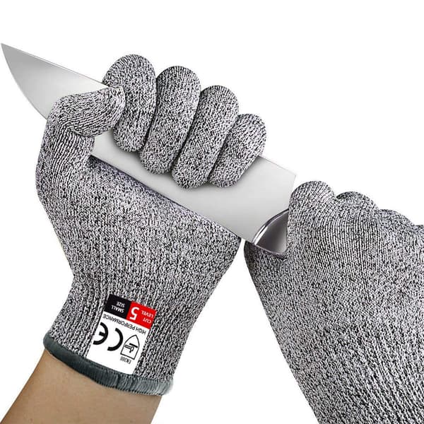 XL Skyddshandske för kock HPPE  kategori 5 grå
