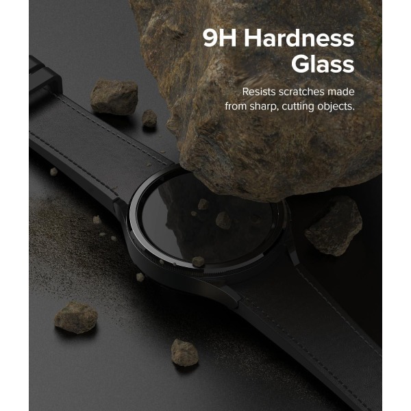 2x Härdat glas skärmskydd till Samsung Galaxy Watch 47mm Transparent one size