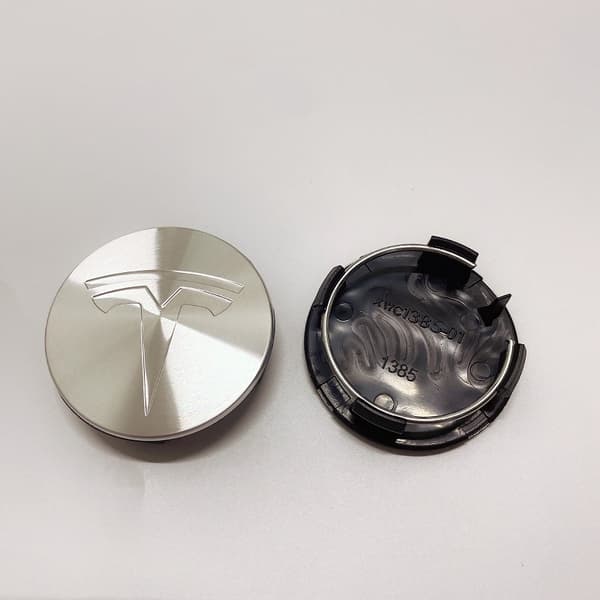 TSL04 - 56MM 4-pakksenter dekker Tesla Silver one size