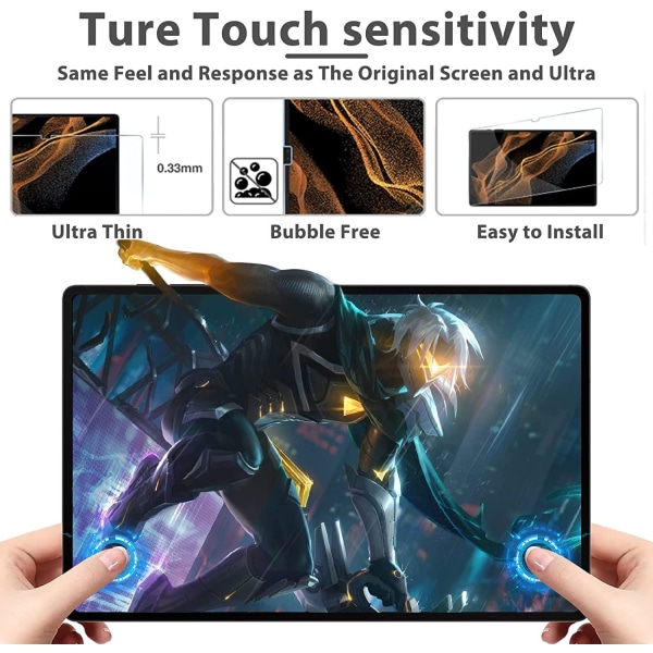Skärmskydd i härdat glas för Samsung Galaxy Tab S8 Ultra Transparent