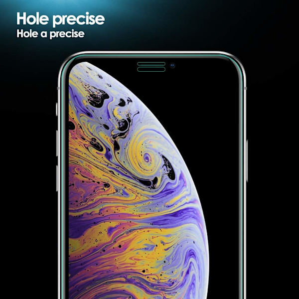 3x Härdat Glasskydd iPhone 11 Pro Max  / Xs Max 5D Full Fit Transparent