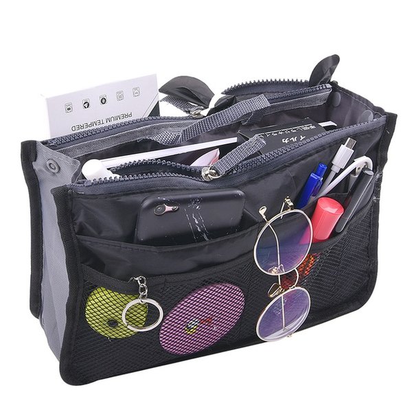 Bag in Bag Handbag insert Bag insert Black Black one size