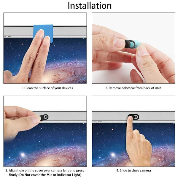 6X beskyttelse mot videokamera Black one size