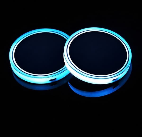 2X Lexus Led bottenplatta till mugghållare Silver one size