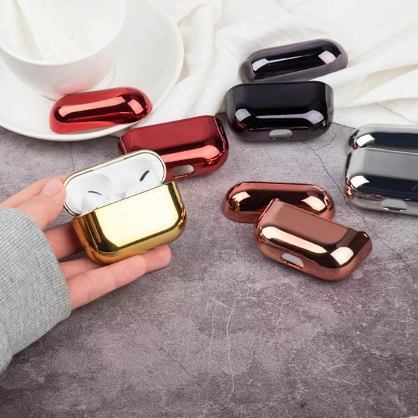 2x Hopeinen sähkölevykotelo Apple Airpods PRO Silver one size