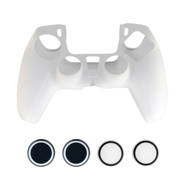 2x Silikoneovertræk til Playstation 5 PS5 Control - Hvid White one size