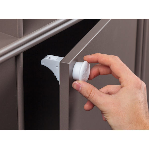 Magnetisk barnesikring 8-pakning White