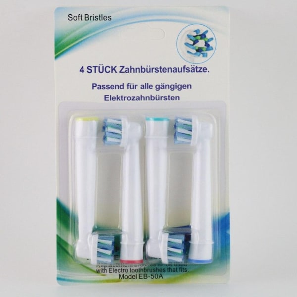 8-pack Oral-B Kompatibla Tandborsthuvuden EB-50A Vit
