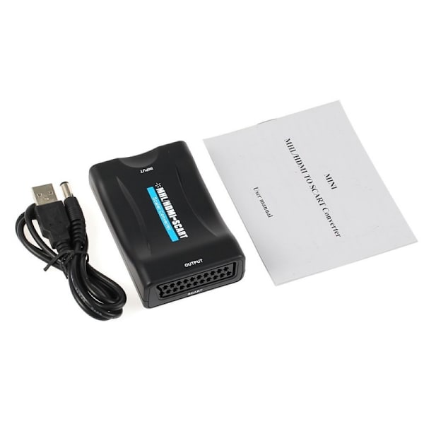 Konverter HDMI til Scart Black