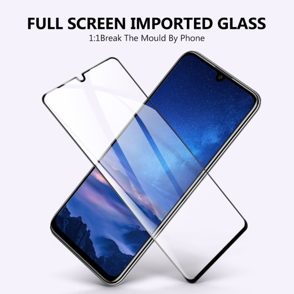 3x Glasafdækning Huawei P30 hærdet Dækker hele skærmen Transparent