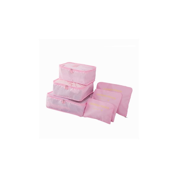 Rosa 6stk Stuff til kofferter Pink one size