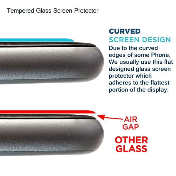 3x Karkaistua lasia sisältävä näytönsuoja Motorola Moto G7 Plus -sovellukselle Transparent one size