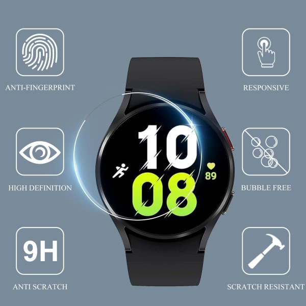 Karkaistu lasinen näytönsuoja Samsung Galaxy Watch 44mm: lle Transparent one size