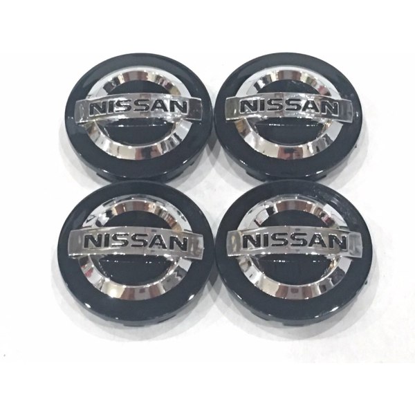 N15 - 54MM 4-pack Center kattaa Nissanin Silver one size