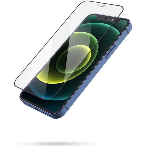 Herdet glassbeskytter iPhone 12 Pro Max dekker hele skjermen Transparent