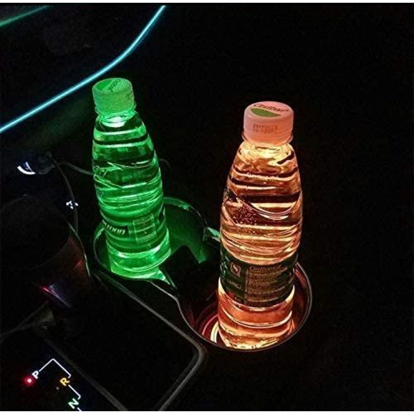 2X Lexus Led bundplade til krusholdere Silver one size