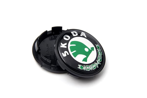 SK02- 56MM 4-pack Centrumkåpor Skoda Silver one size