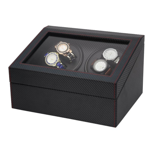 Carbon Luxury Clock Commander / Clock Box 4 + 6 Black one size