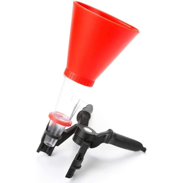 Oljetrakt med justerbar bredde festeklips Red one size