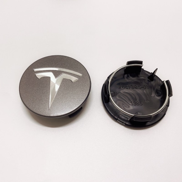 TSL08 - 56MM 4-pakksenter dekker Tesla Grey one size