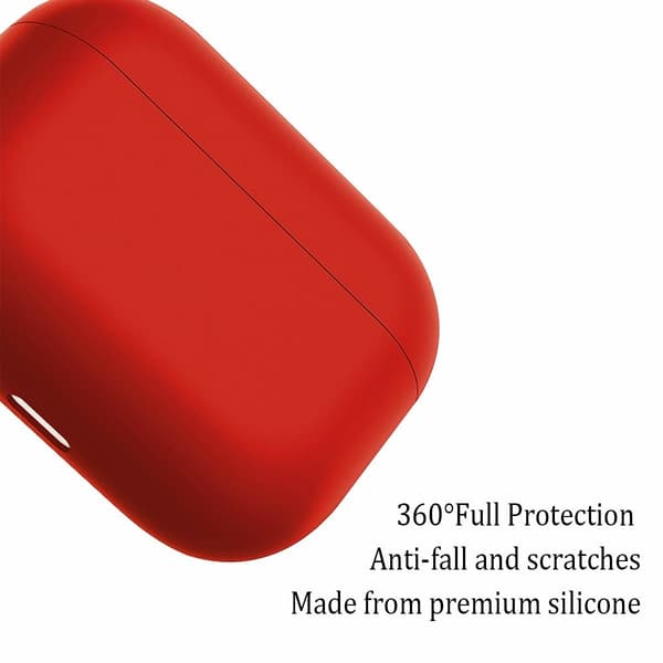 2x Silikone Cover Case til Apple Airpods PRO Red Red one size