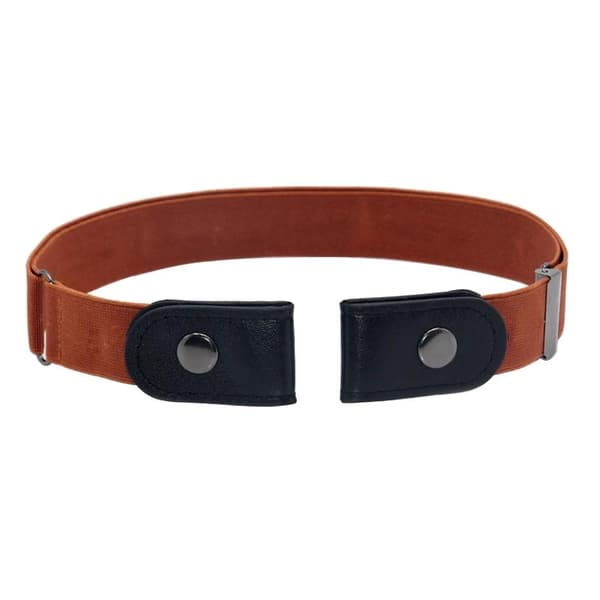 Brunt midjebelte uten spenne Elastisk Brown