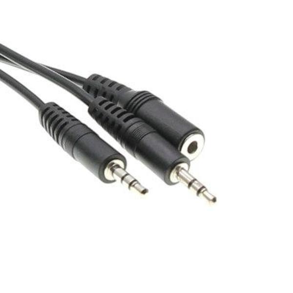2kpl. 3,5 mm naaras - 2 uros Y-jakajan äänikaapeli 1,5 Metriä Black one size