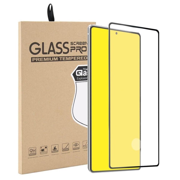 3x Herdet glassdeksel Samsung Note 20 Full Fit, Fingeravtrykk Transparent one size