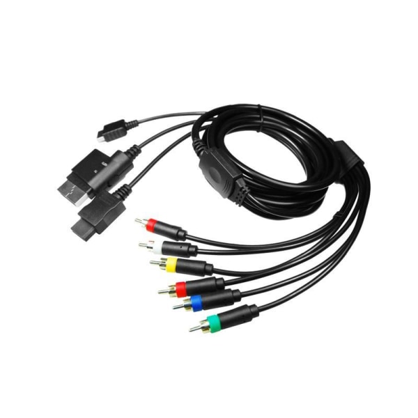 Multi-RGB-kabel for Wii, Xbox, 360, PS2, PS3 Grey one size