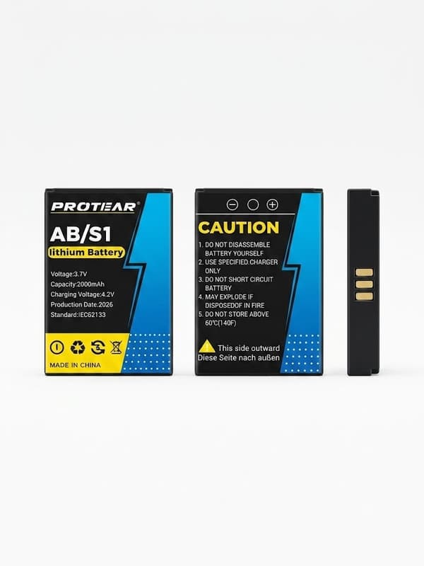 Uppladdningsbart Batteri Protear AB/S1 (2000mAh) – Passar ZX104DAB Hörselskydd Blå