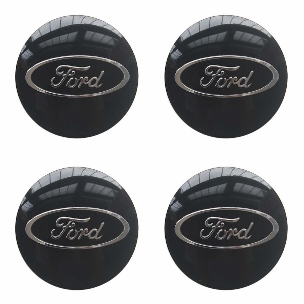 F01 - 54MM 4-pack Centrumkåpor Ford Silver one size