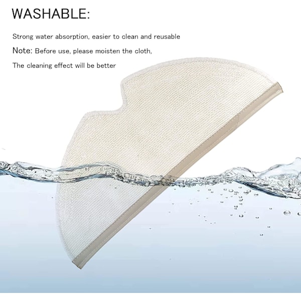 10 moppiliinaa Xiaomi Roborock S5 S50 S51 S55 S6 MAXV S5 MAX White one size