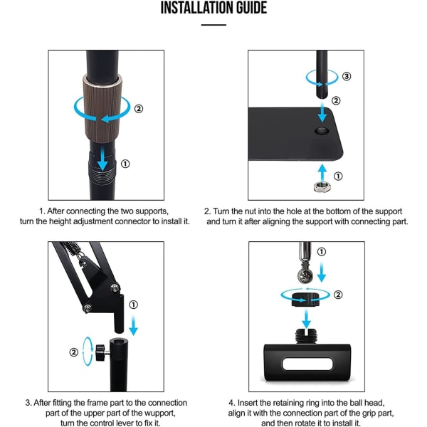 Gulvstativ for nettbretttelefoner opptil 13 tommer Black one size