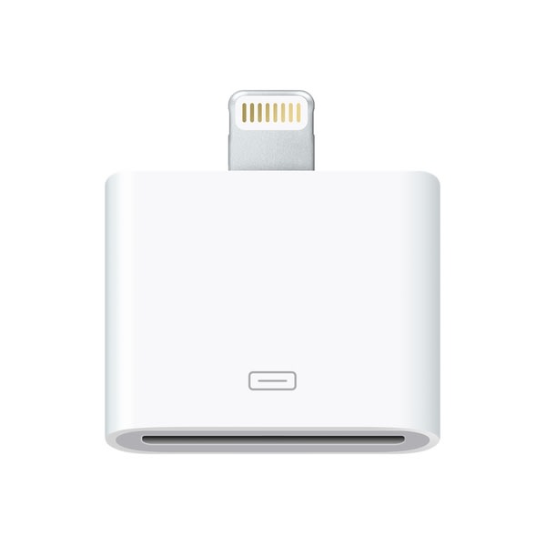 3x Lyn 30-pin til 8-pin adapter til iPhone, iPad White