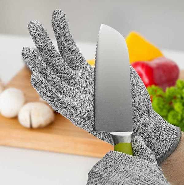 S -suojakäsine kokki-HPPE-luokkaan 5 Grey