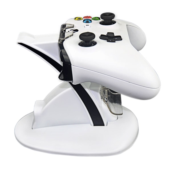 Hvit ladestativ forankringsstasjon for Xbox One S-kontroller White one size
