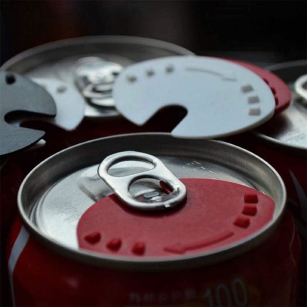 5x krukkebeskyttelse til sodavand svarende til drikkeglas Red one size
