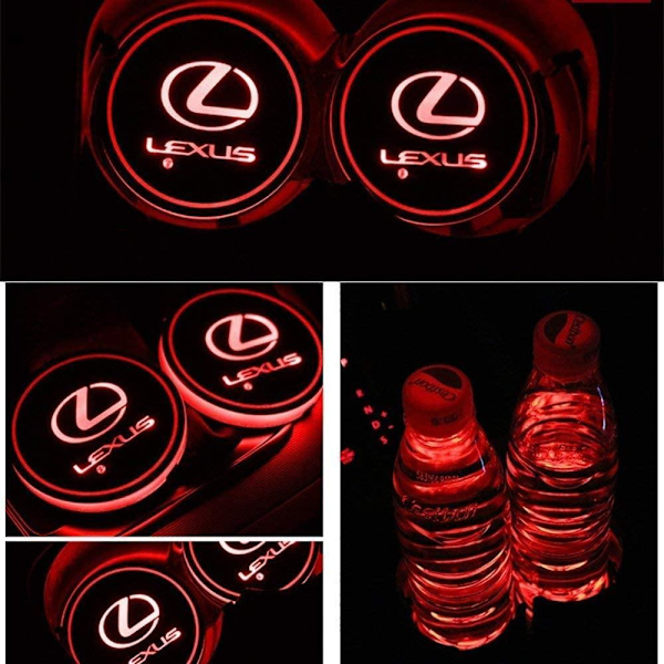 2X Lexus Led grunnplate for kruseholdere Silver one size