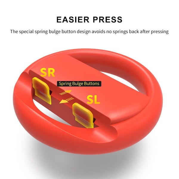 Joy-Con Wheel 2st Blå&Rosa Kompatibel med Nintendo Switch Blå one size