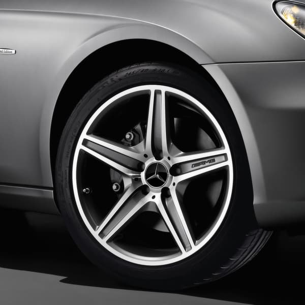 MB03 - 75MM 4-pakksenter dekker Mercedes Benz Silver one size