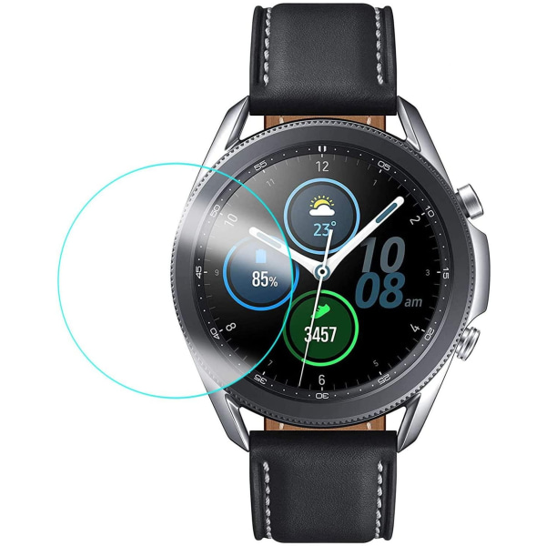 2x Härdat glas skärmskydd till Samsung Galaxy Watch 45mm Transparent one size