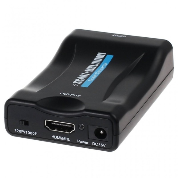 Omvandlare Scart till HDMI Full HD (1080p). Svart